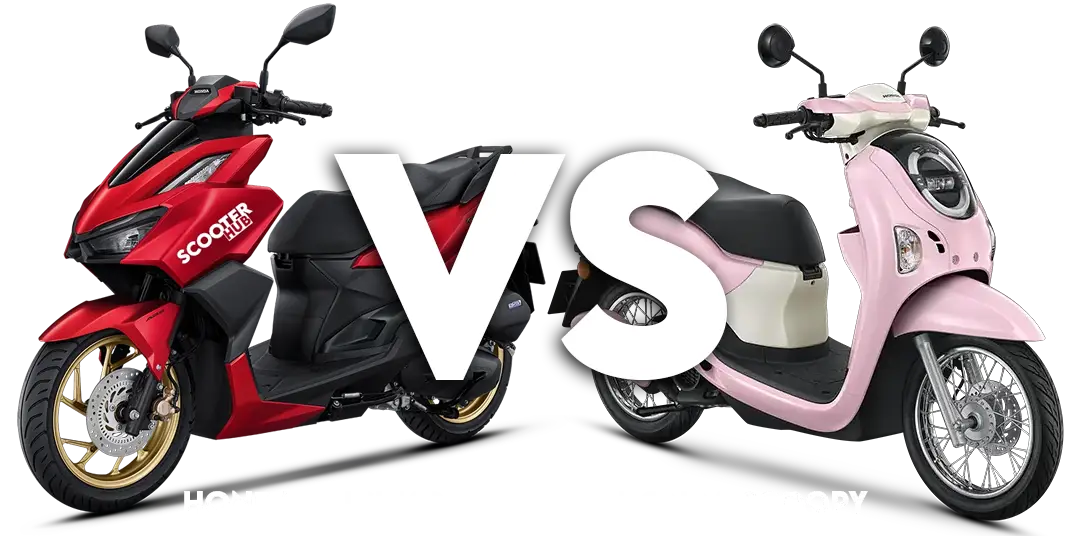 the honda click 160 versus the honda scoopy