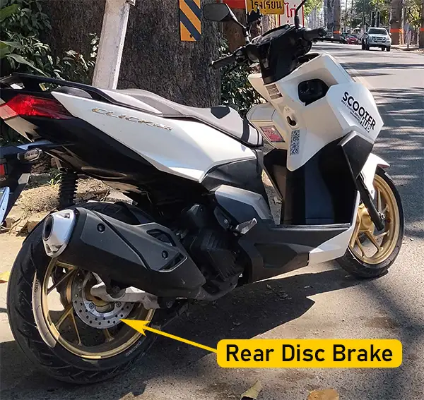 honda click 160 rear disc brake