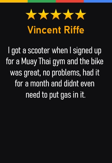 a 5 star review from a scooter hub customer