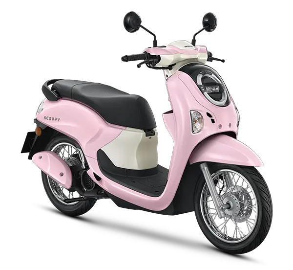 a pink honda scoopy