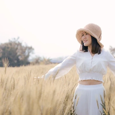 沙孟环路上麦田的照片